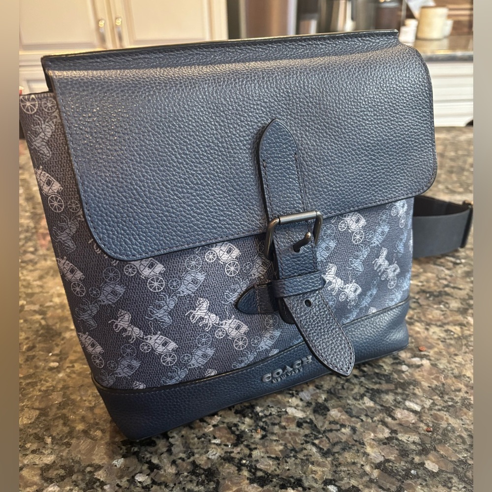 Coach Hudson Messenger Bag in Horse and Carriage Print